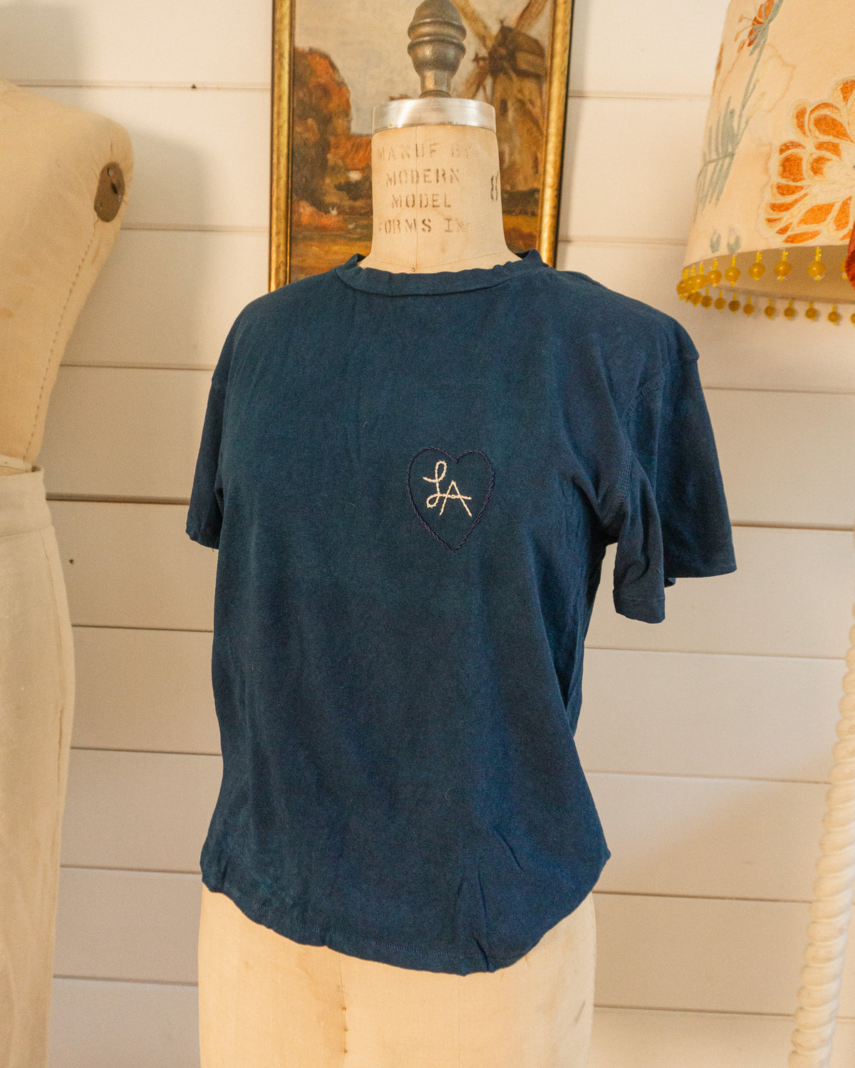 Garment Dyed LA Embroidery Tee - XS