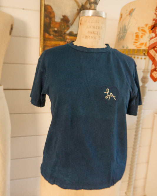 Garment Dyed LA Embroidery Tee - XS