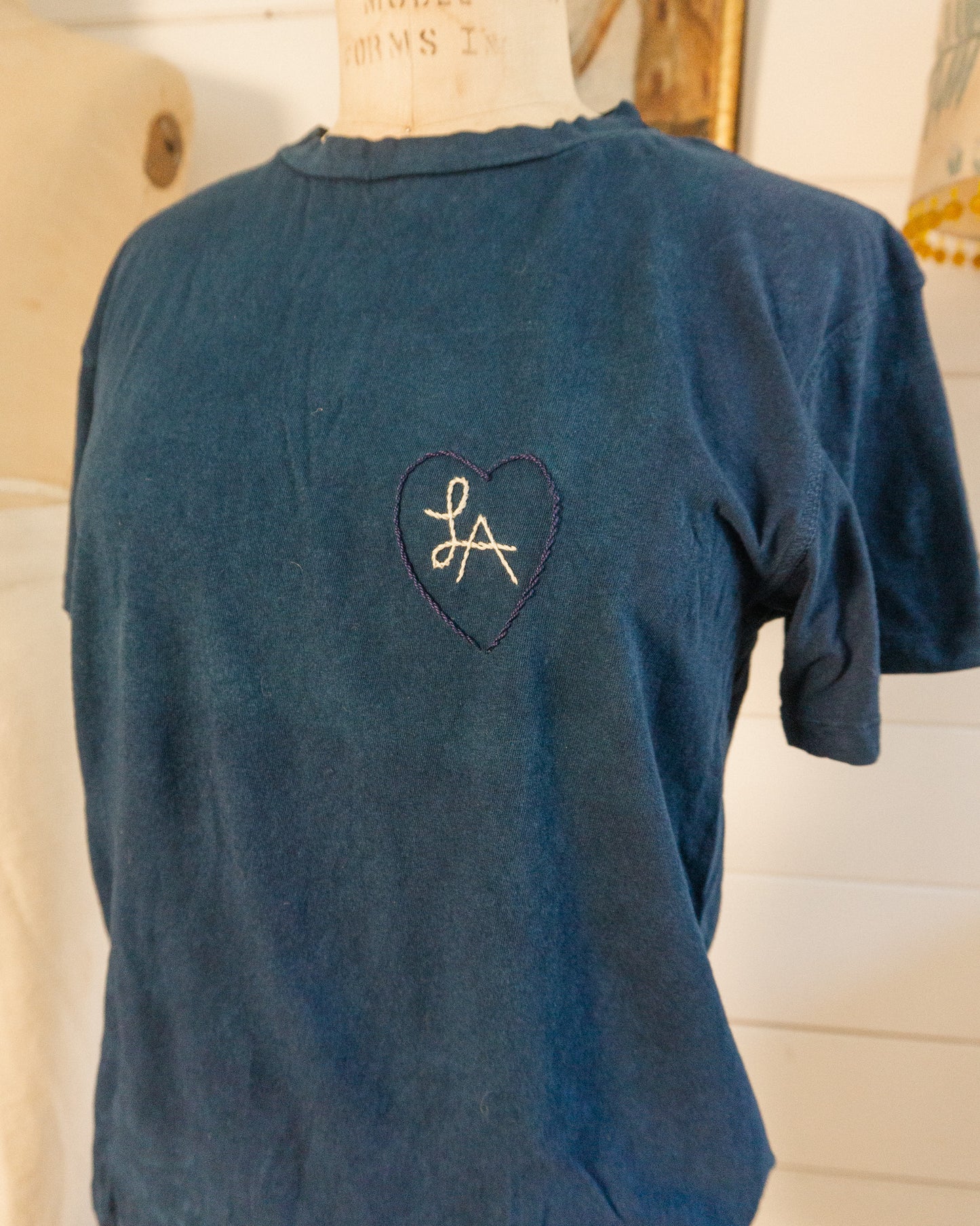 Garment Dyed LA Embroidery Tee - XS