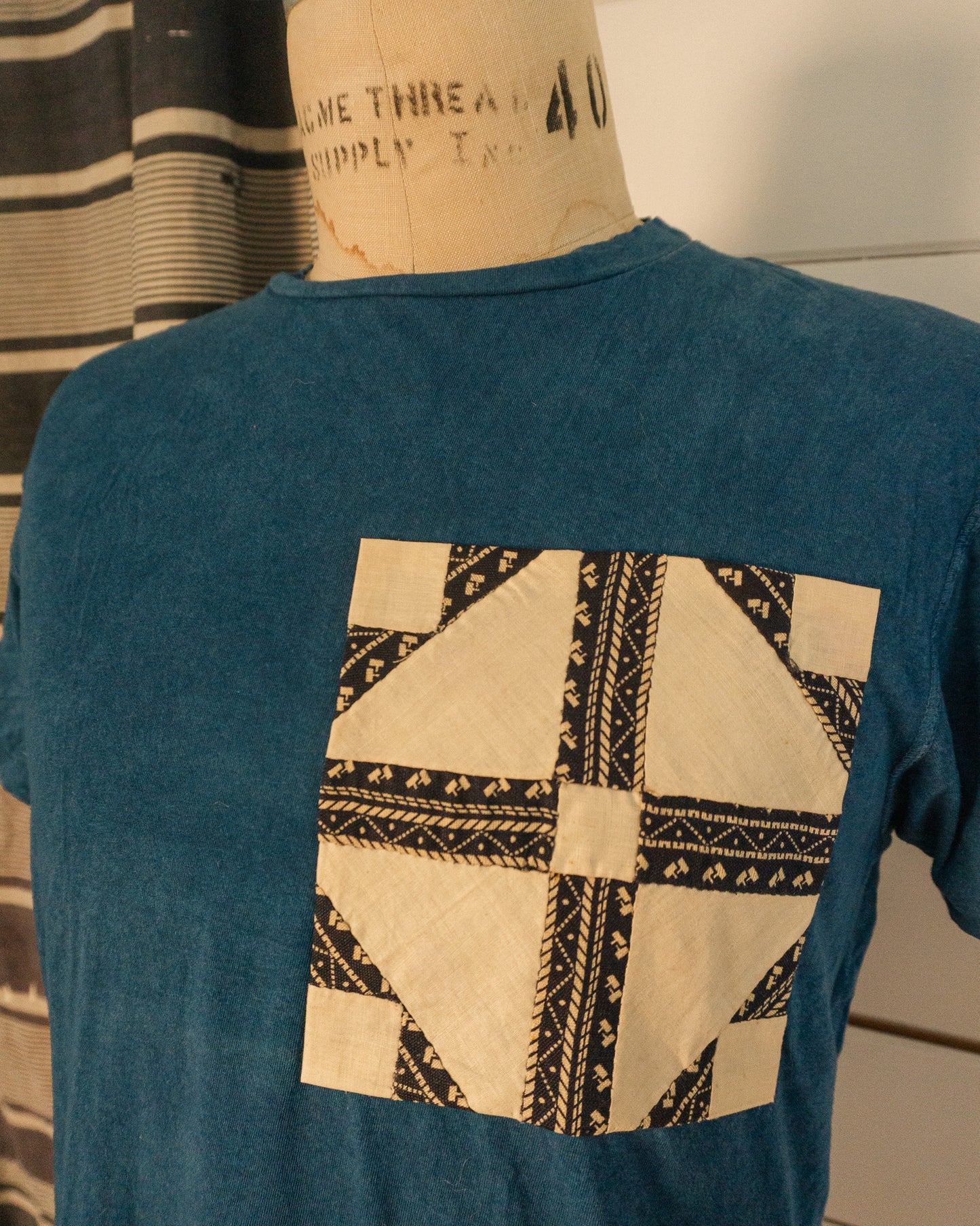 Quilt Patch Tee - M