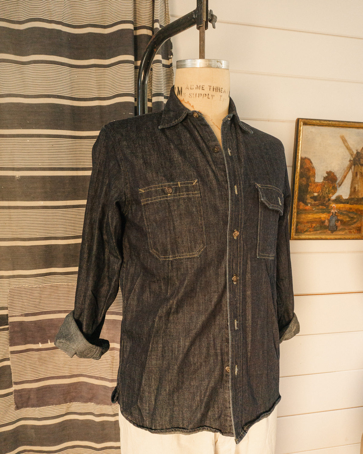 Denim Work Shirt - M