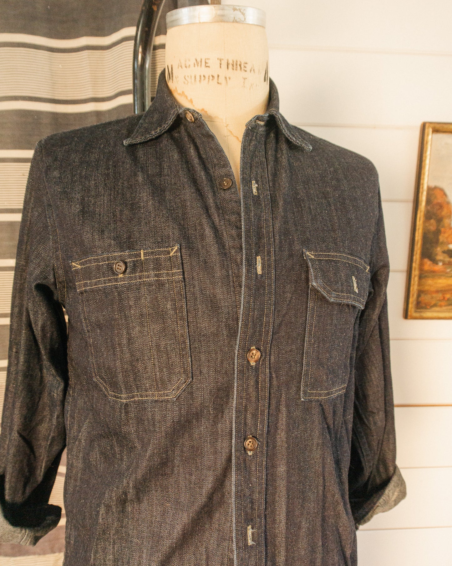 Denim Work Shirt - M
