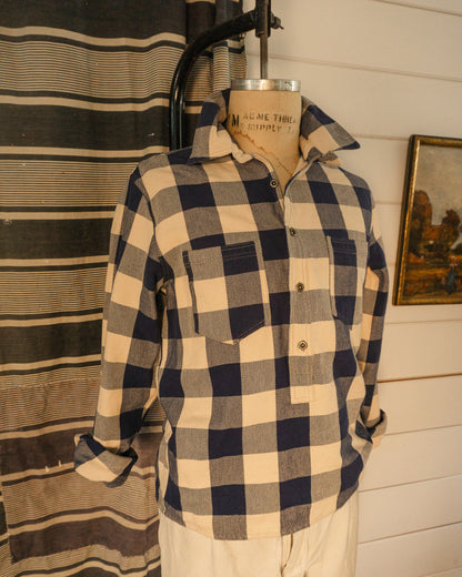 Flannel 3/4 Placket Shirt - M