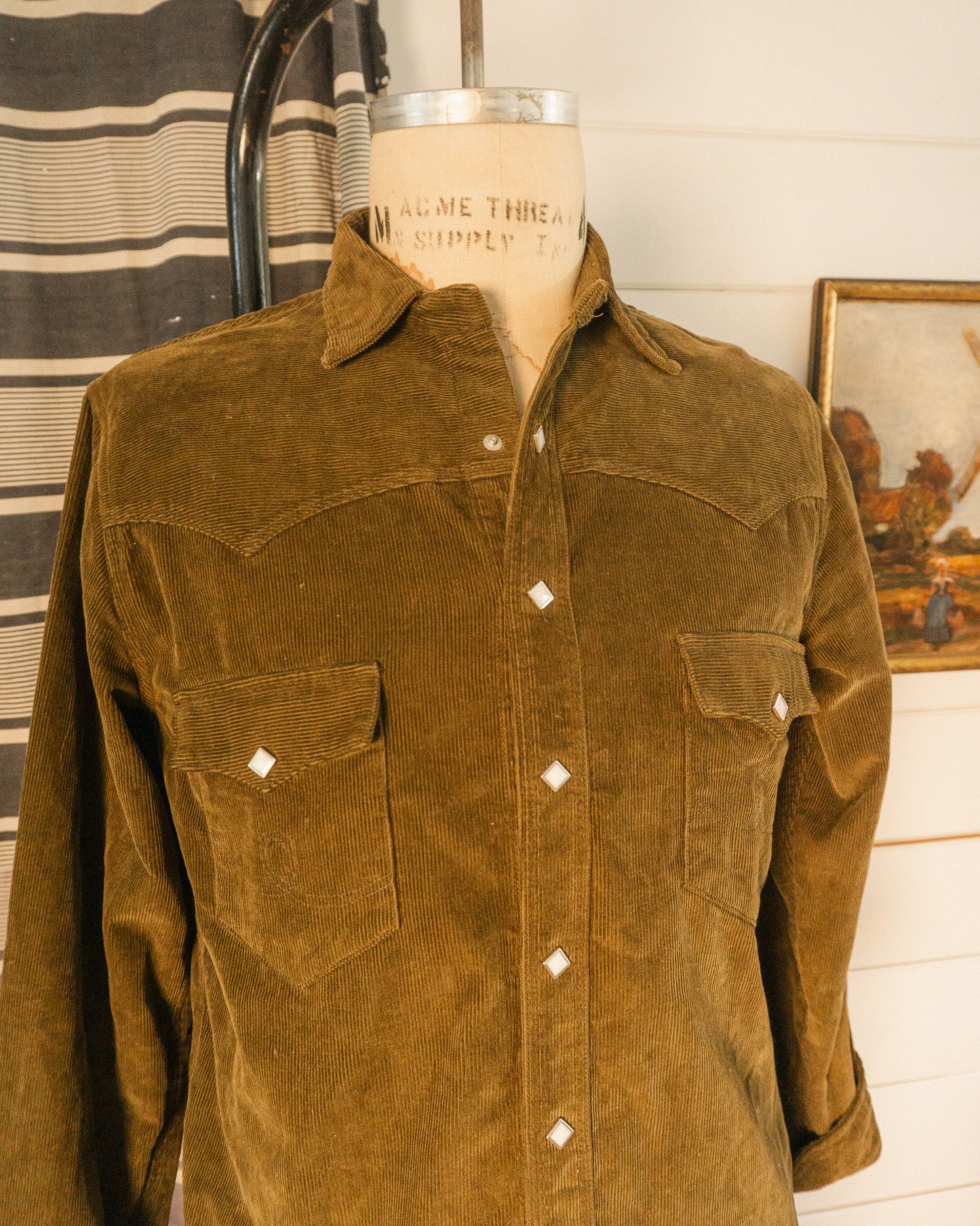 Cord Western Shirt - M