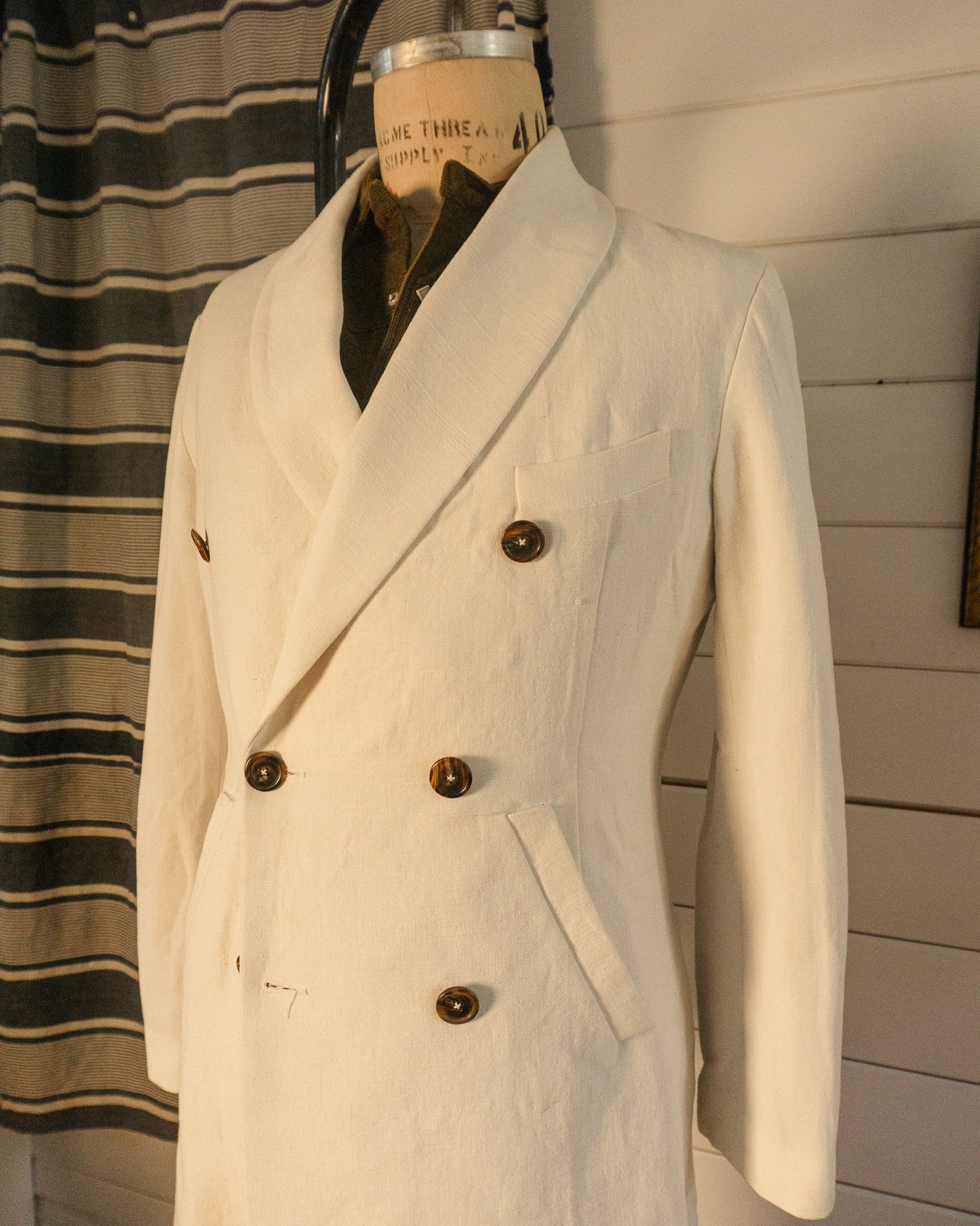 Trousseau Linen Coat - M