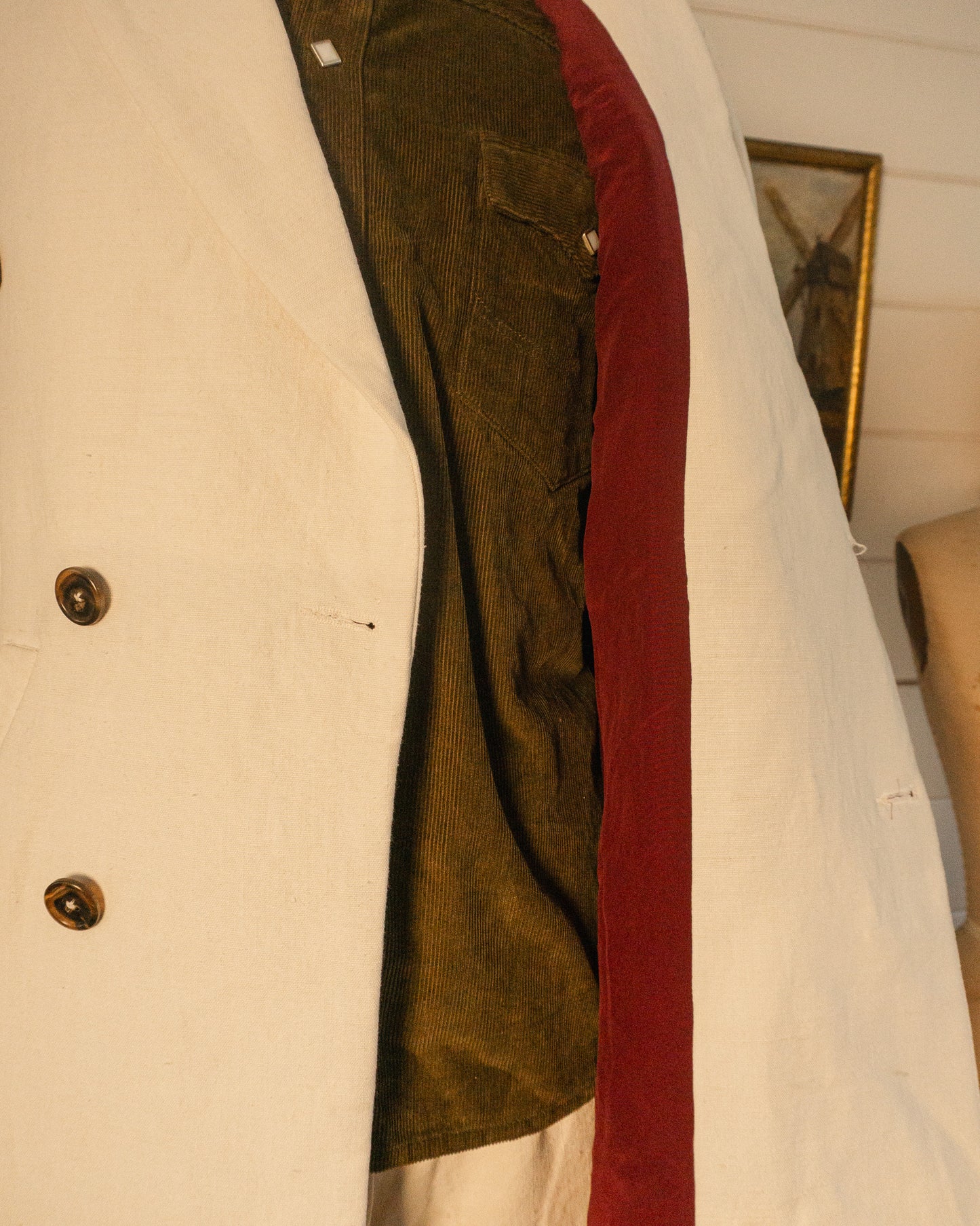 Trousseau Linen Coat - M