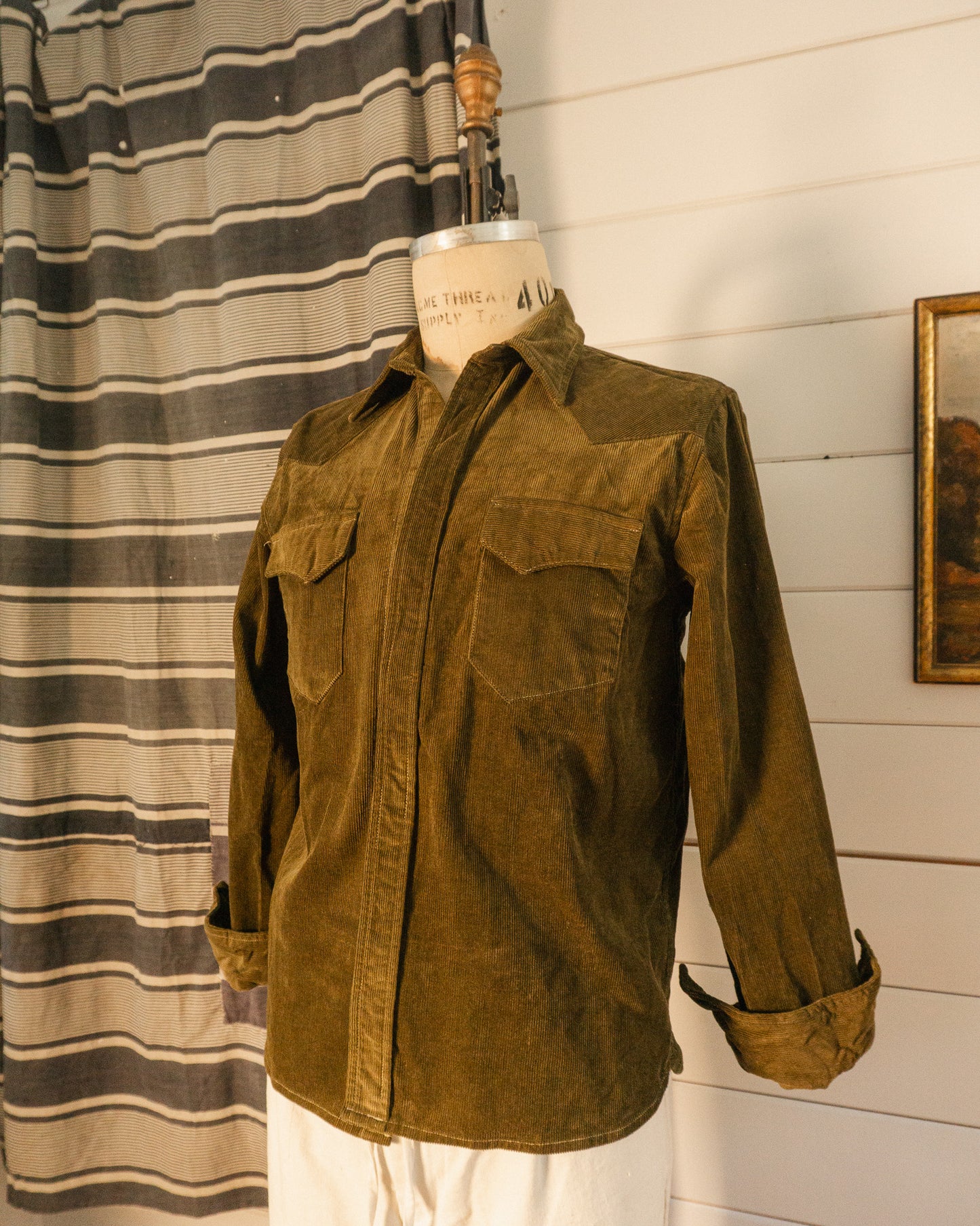 Cord Western Shirt - M