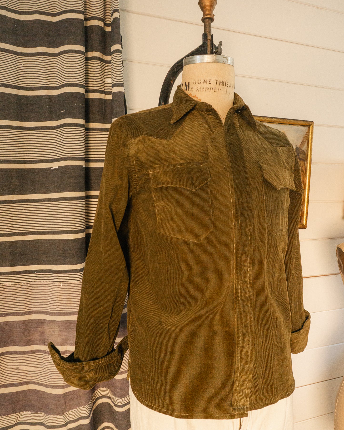 Cord Western Shirt - M