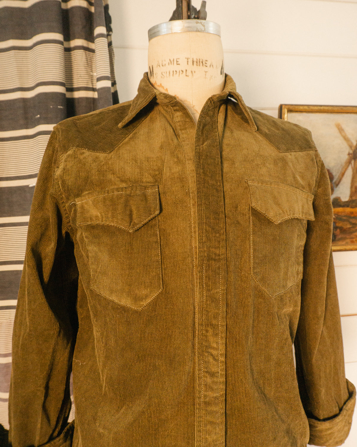 Cord Western Shirt - M