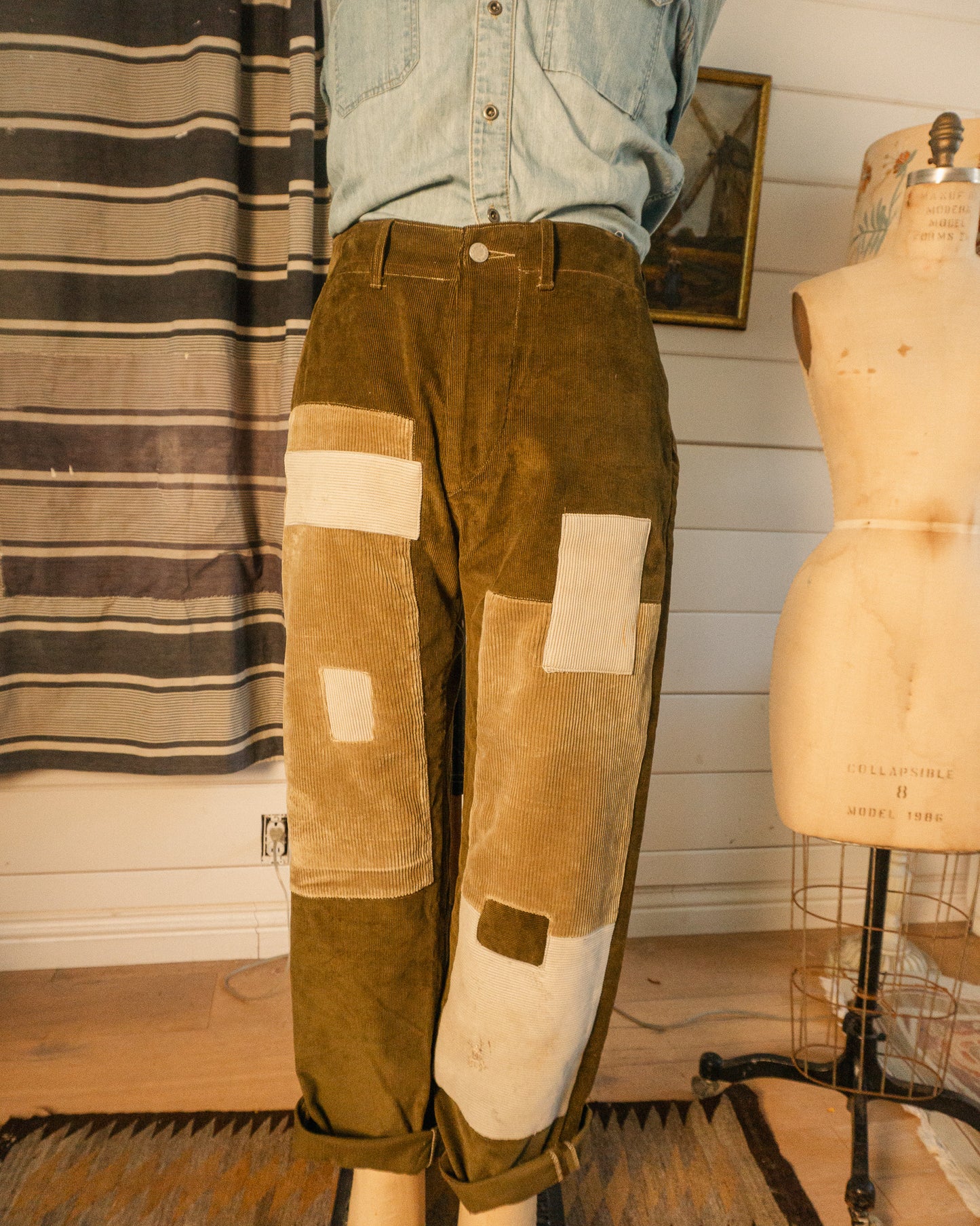 Patched Cord Pant - 32
