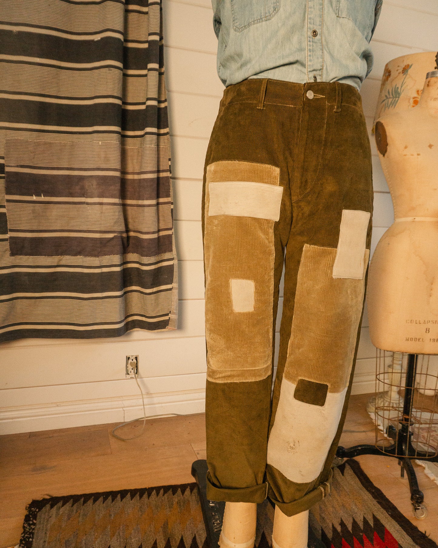 Patched Cord Pant - 32