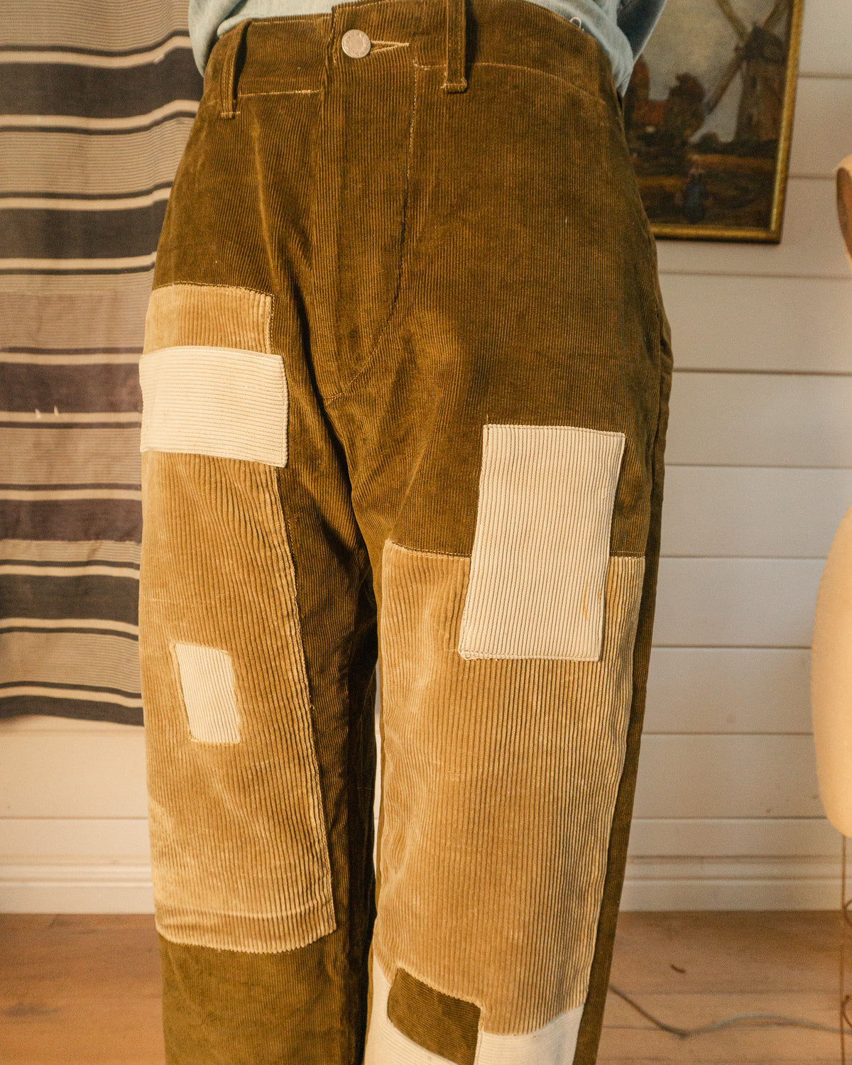 Patched Cord Pant - 32