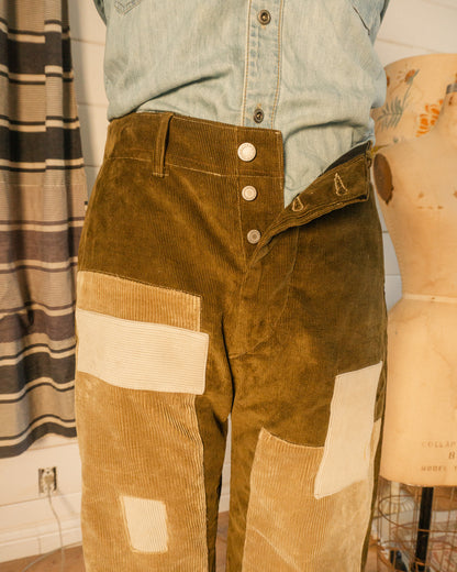 Patched Cord Pant - 32
