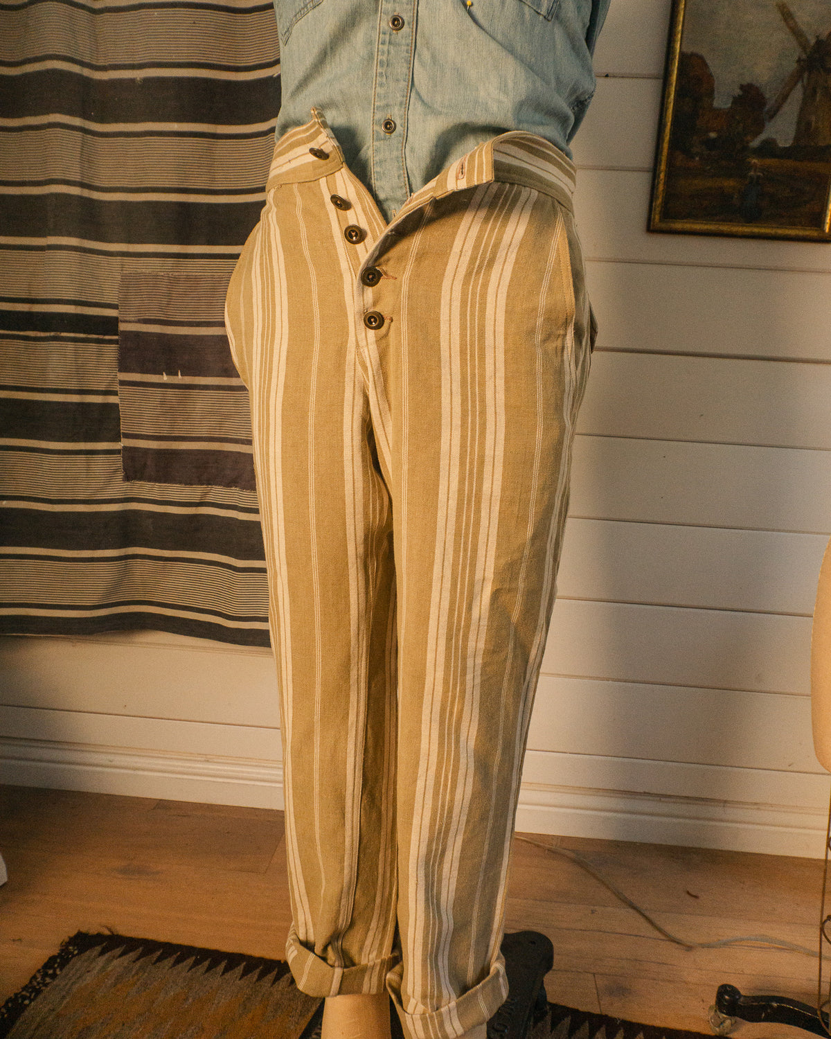 1840 French Ticking Trouser - S/M