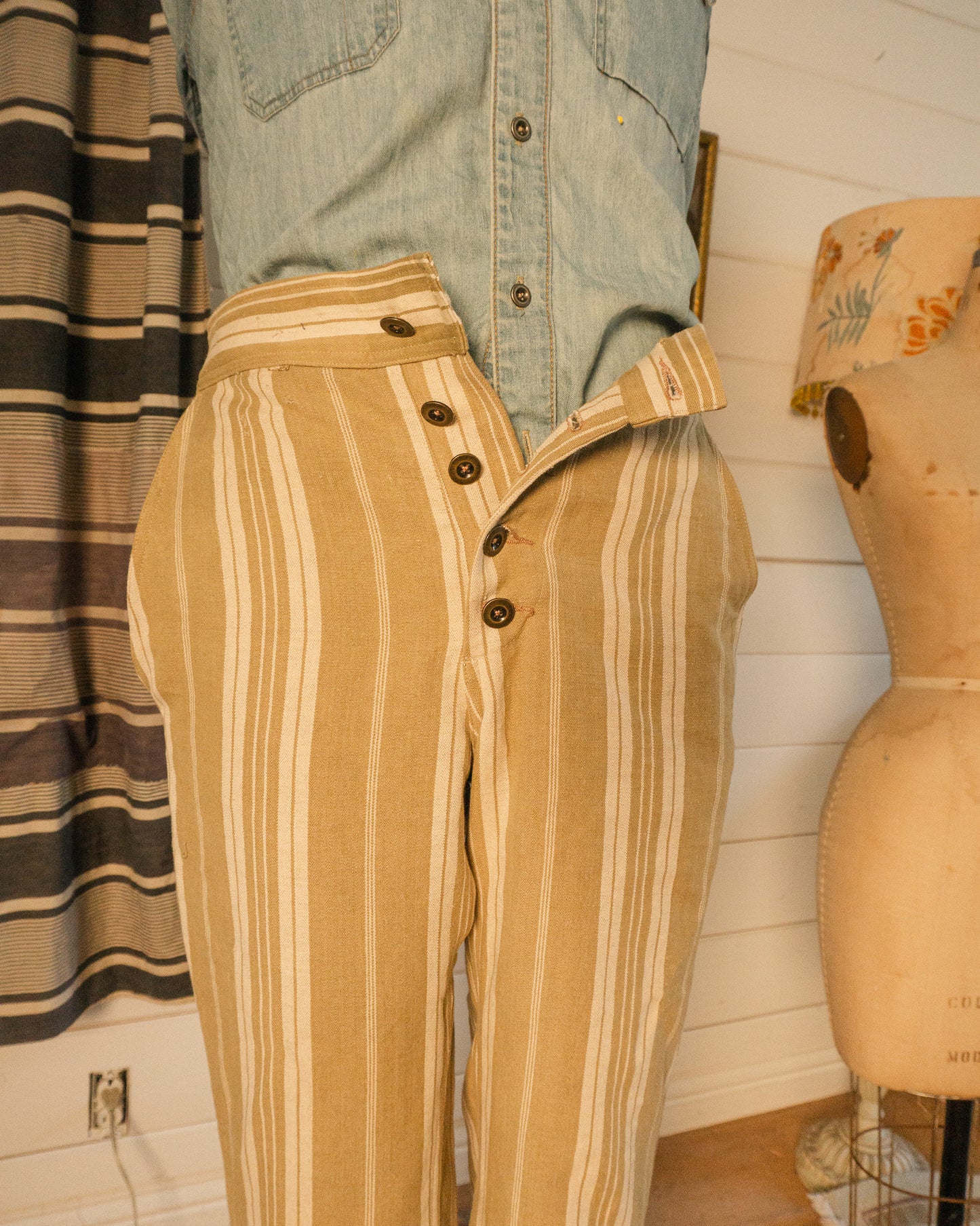 1840 French Ticking Trouser - S/M