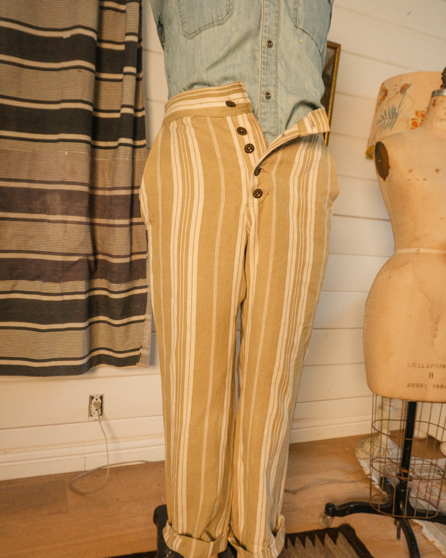 1840 French Ticking Trouser - S/M
