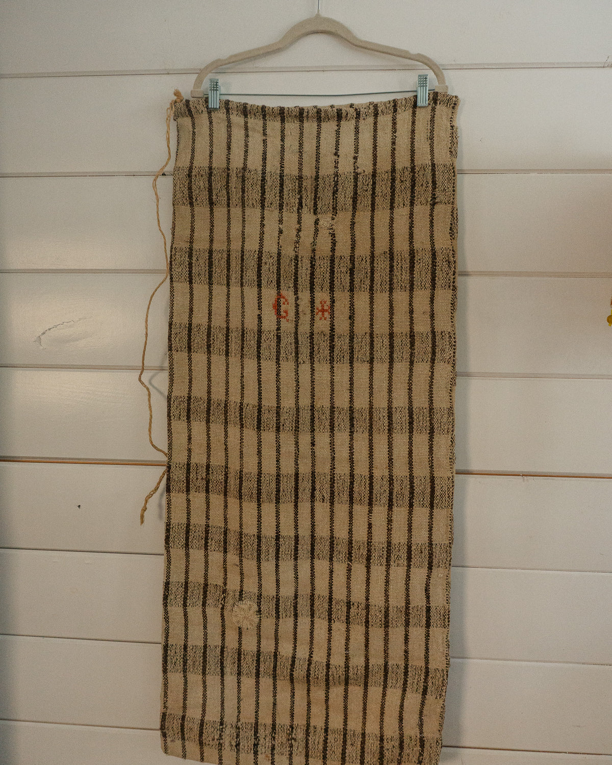 19th-Century European Hemp Grain Sack 02