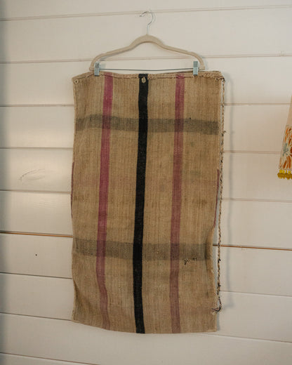 19th-Century European Hemp Grain Sack 04