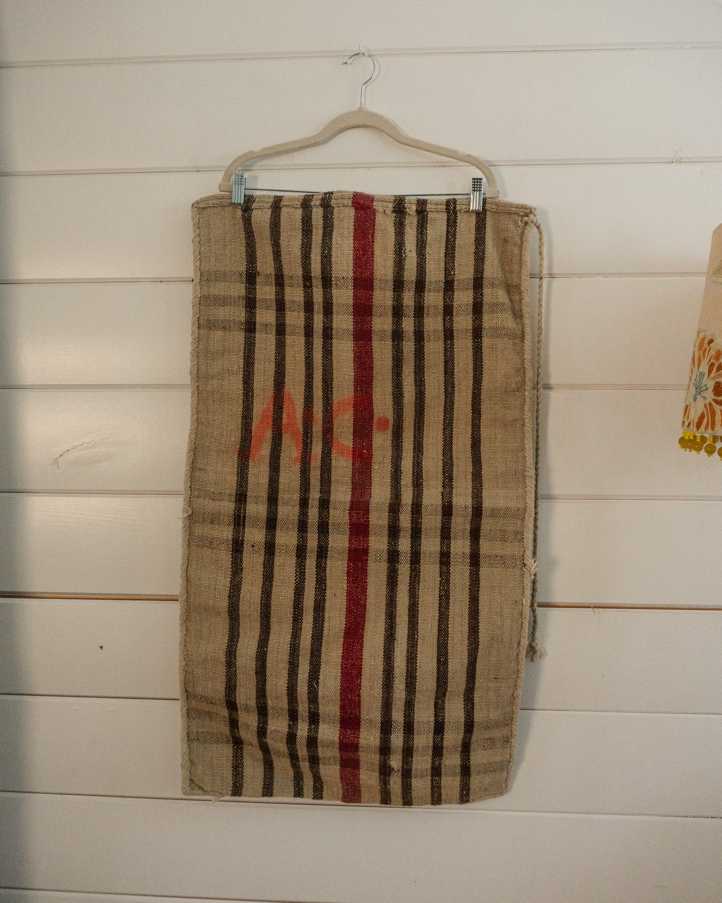 19th-Century European Hemp Grain Sack 05