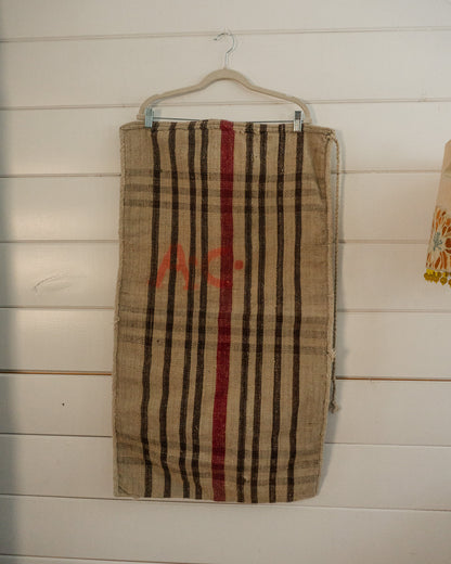 19th-Century European Hemp Grain Sack 05