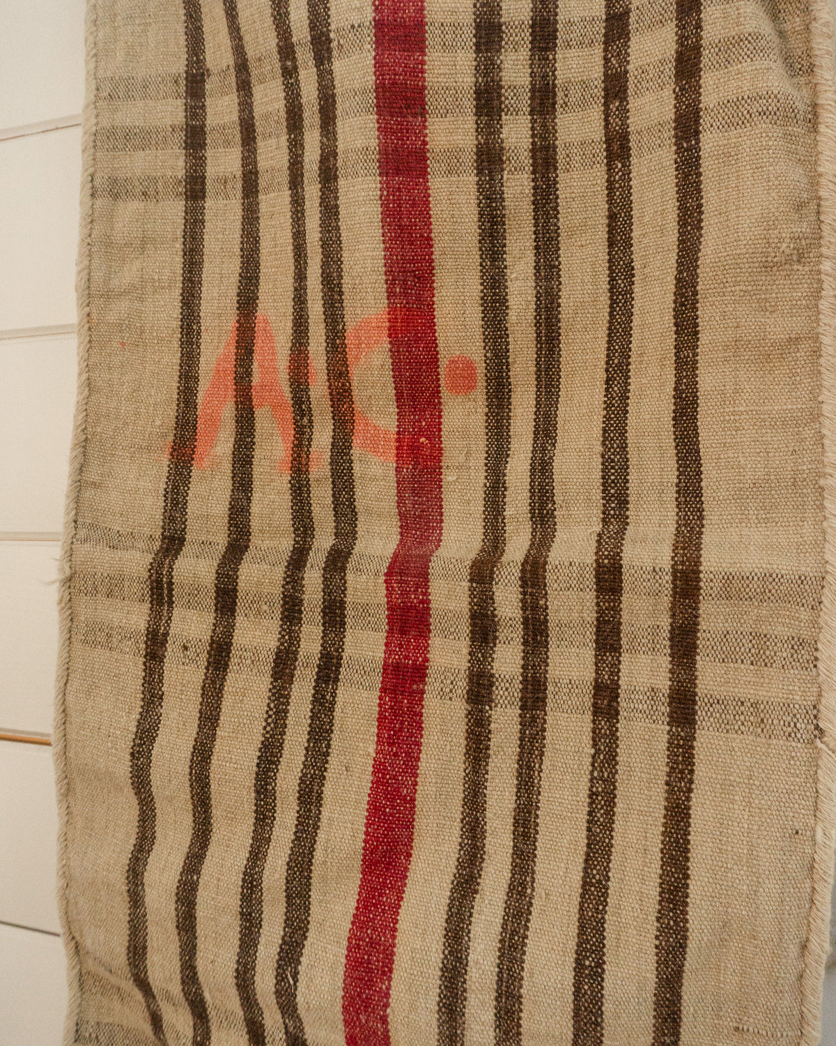 19th-Century European Hemp Grain Sack 05