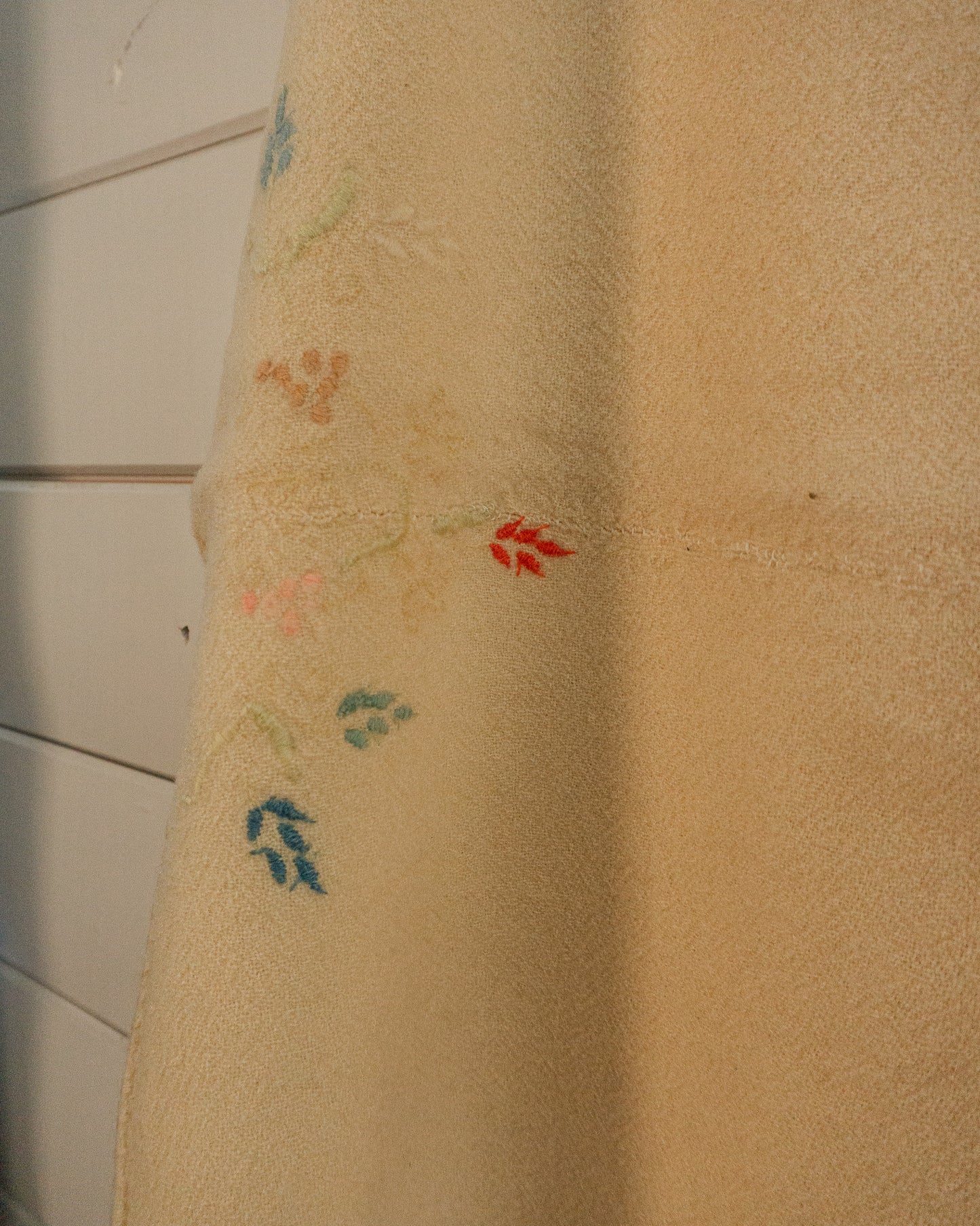 Wool Embroidered Blanket