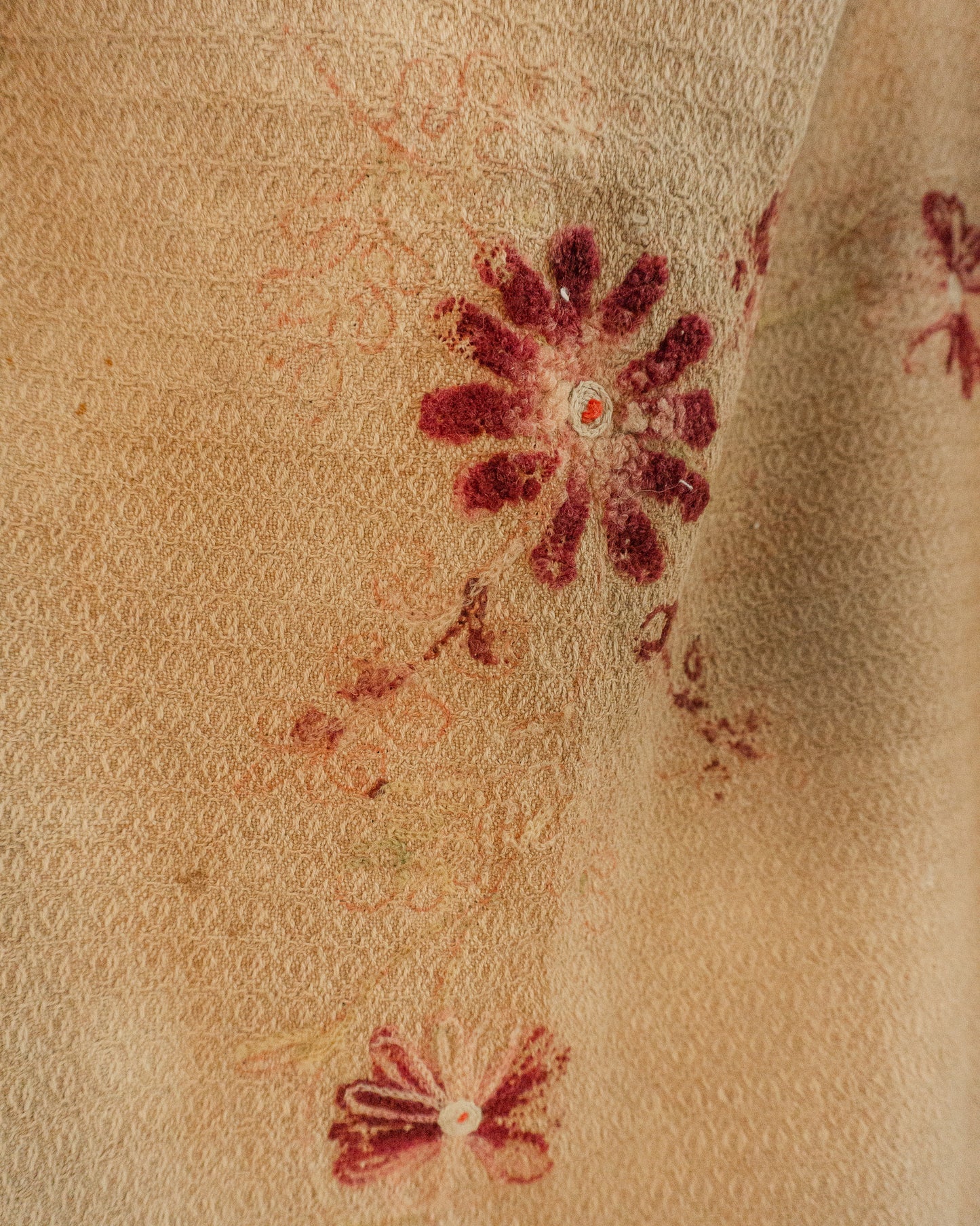 Wool Embroidered Blanket