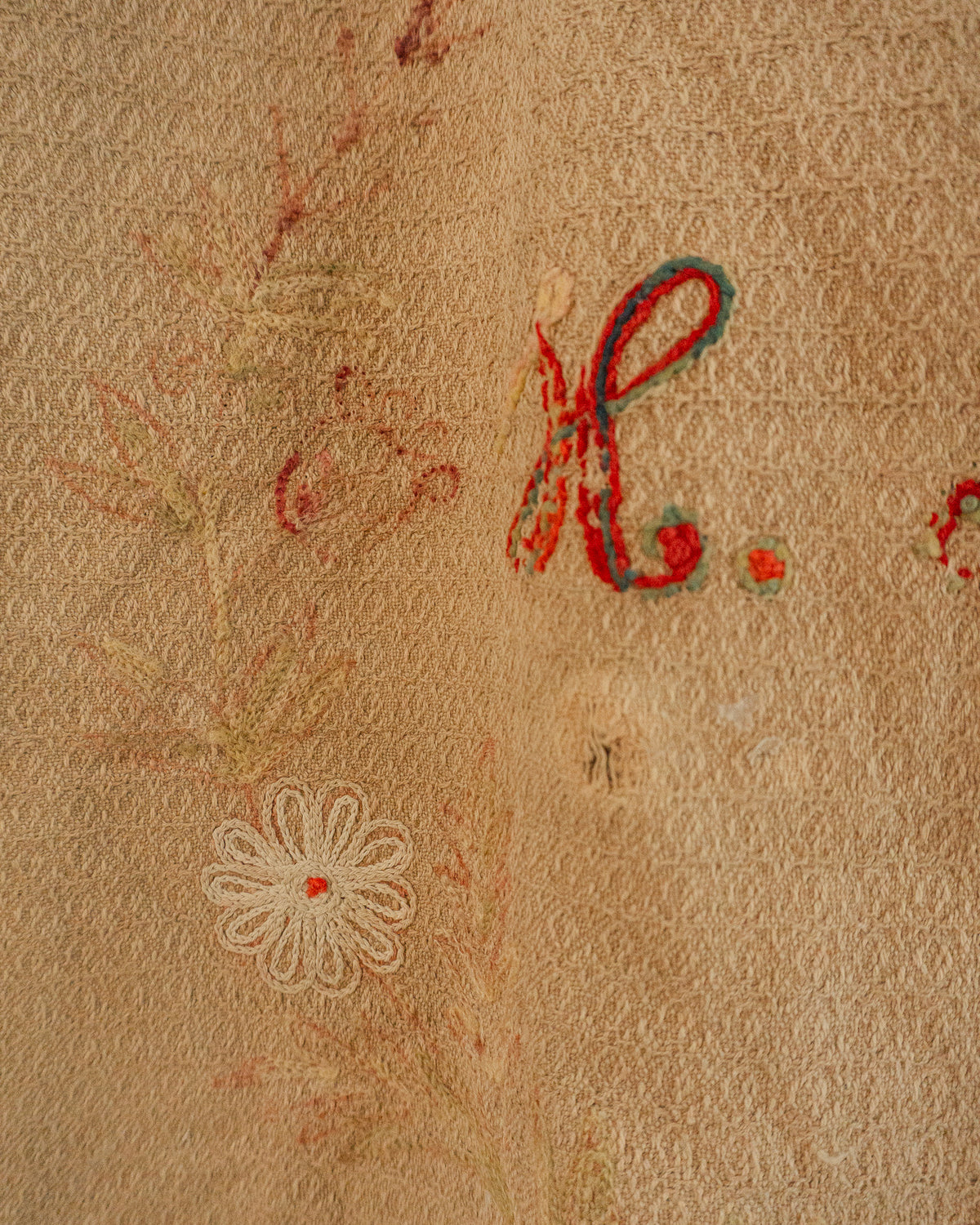 Wool Embroidered Blanket