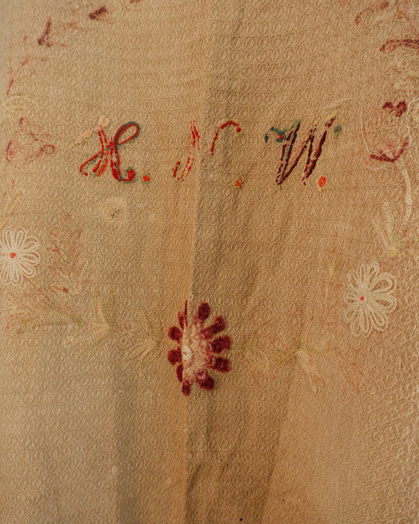 Wool Embroidered Blanket