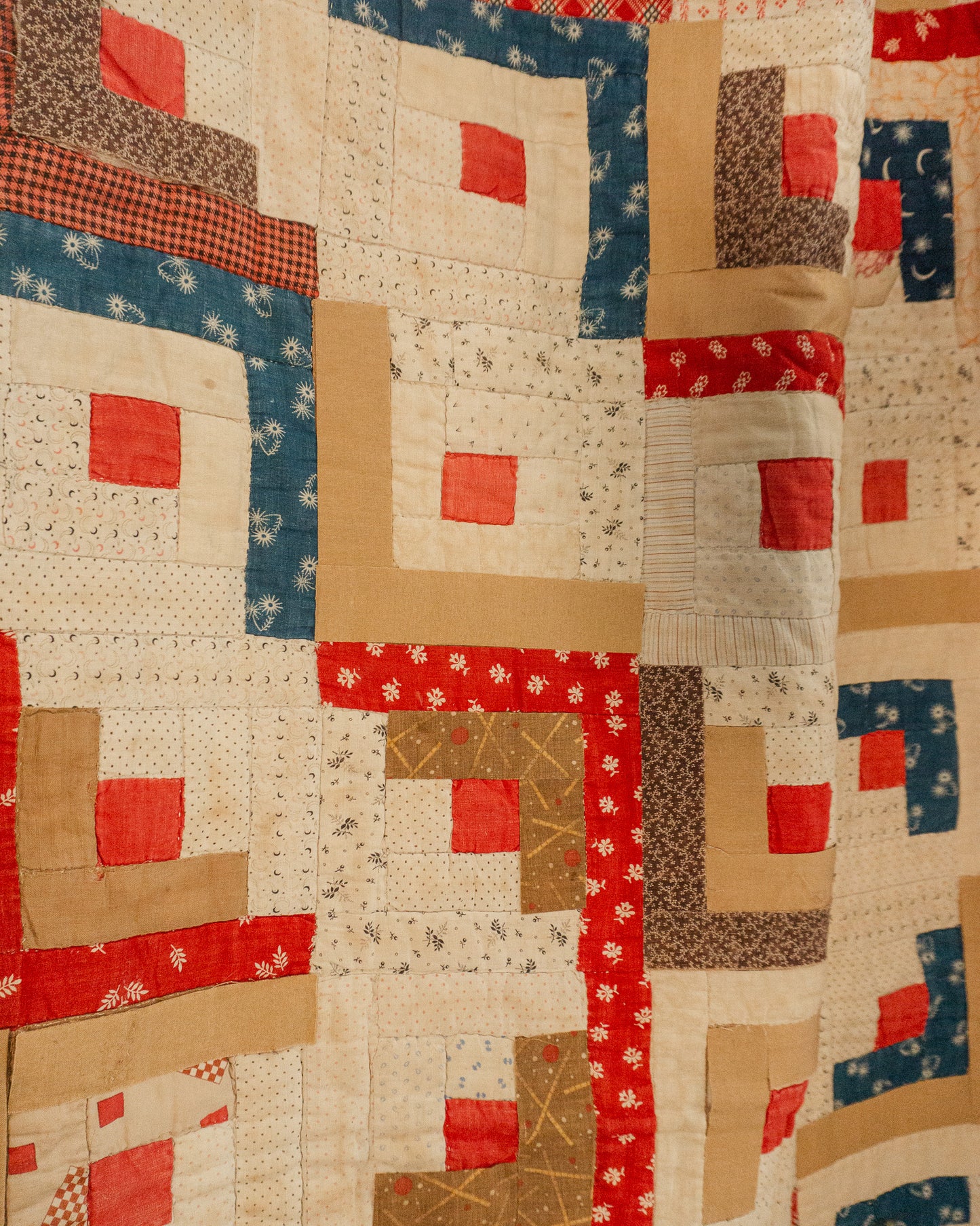 Early American Log Cabin Quilt