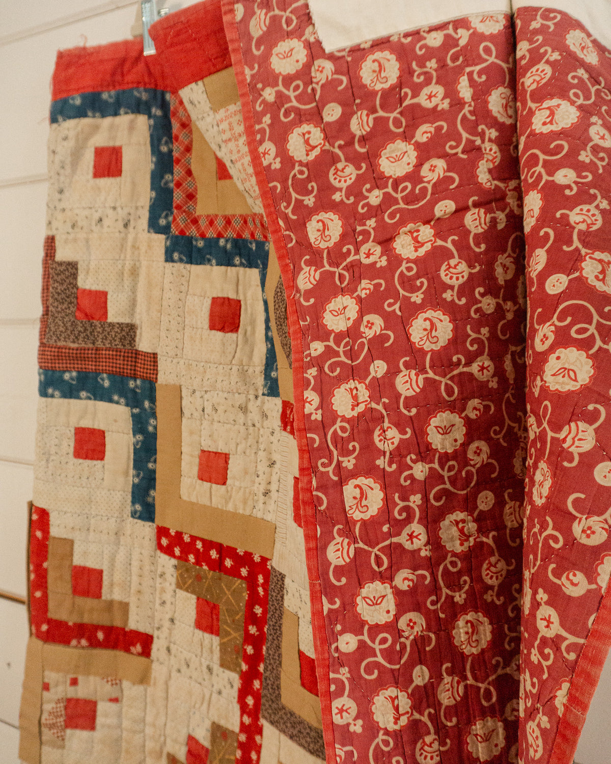 Early American Log Cabin Quilt