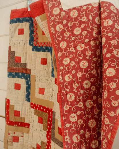 Early American Log Cabin Quilt