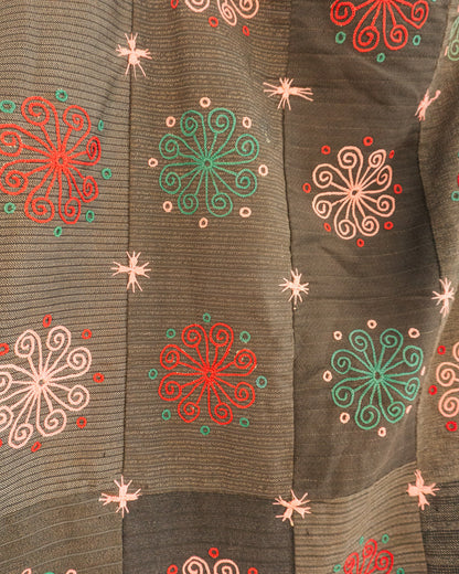 Wool Embroidered Quilt