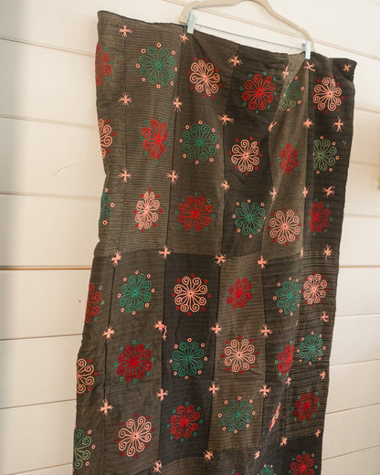 Wool Embroidered Quilt