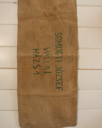 19th-Century European Hemp Grain Sack 08