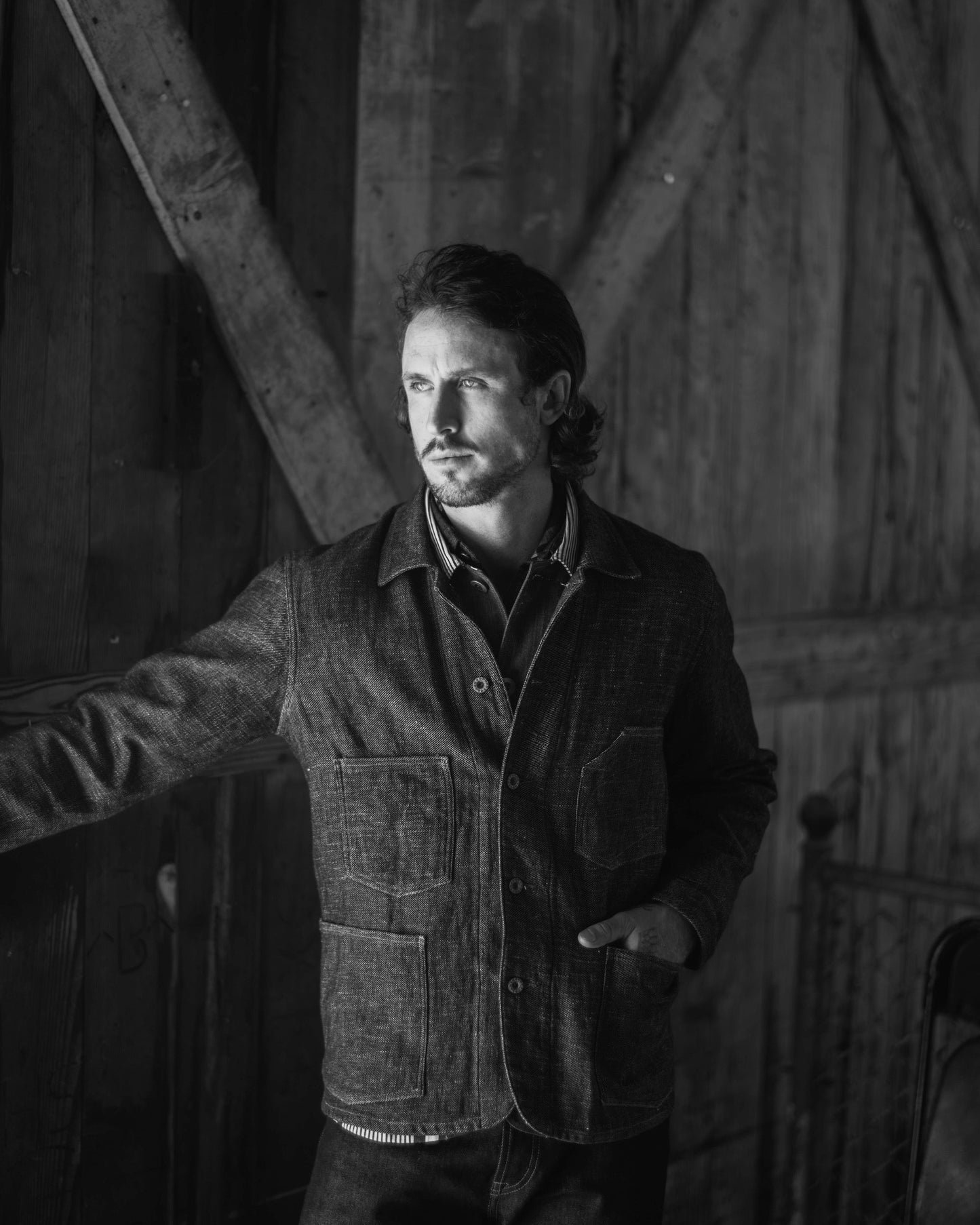 Denim Drab Engineer Jacket