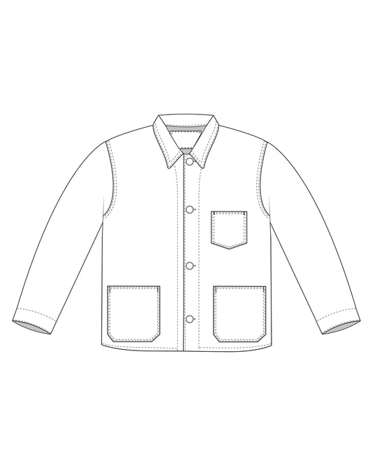 STAN Chore Jacket Pattern + Masterclass