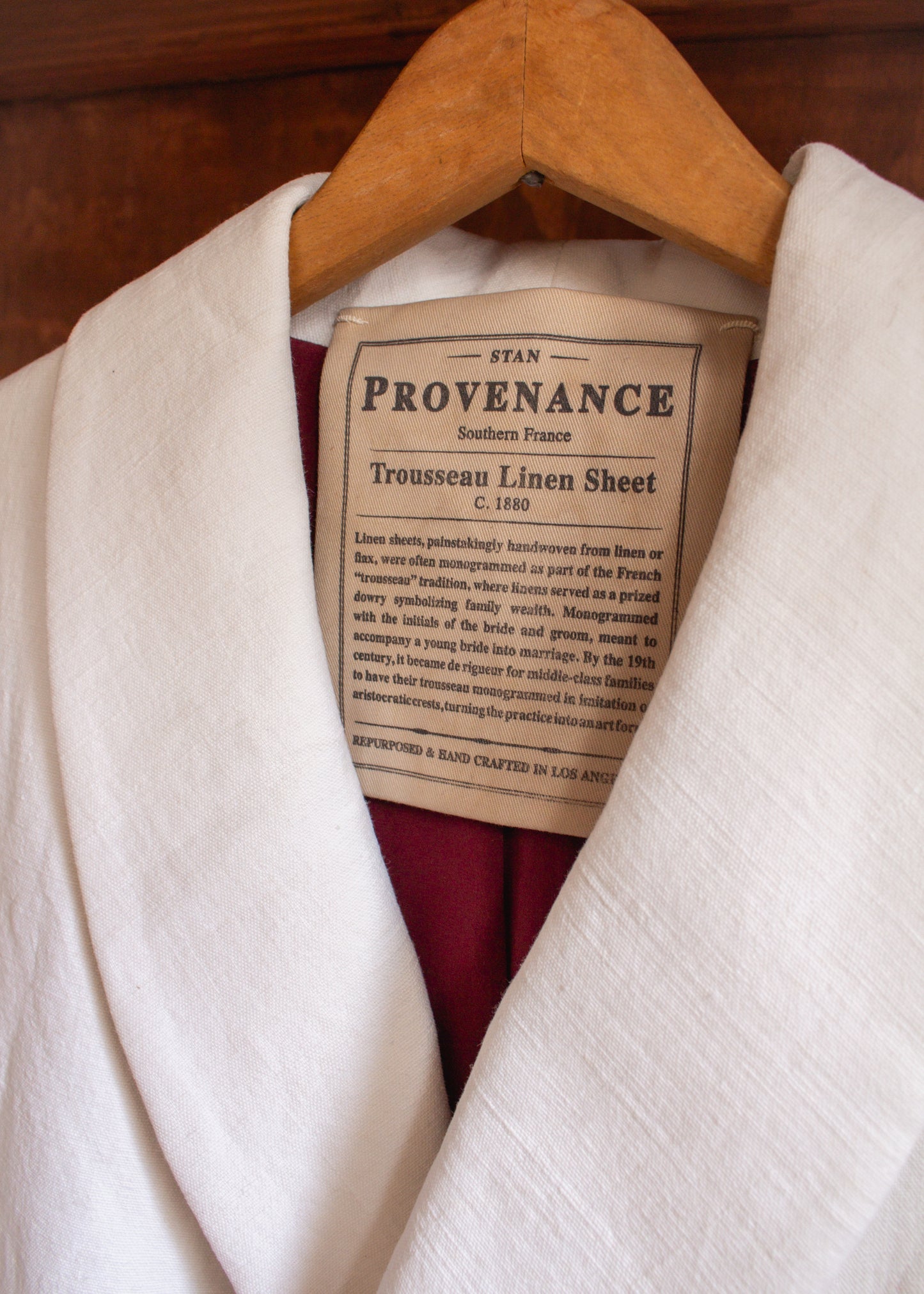 C. 1880 Trousseau Linen Shawl Jacket