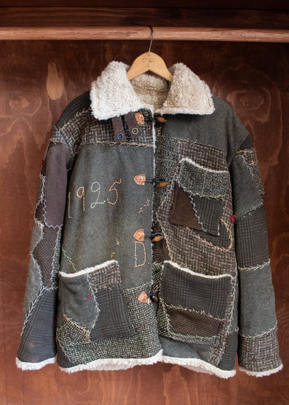 1925 American Wool Quilt Jacket (Medium)