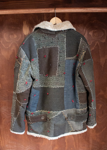 1925 American Wool Quilt Jacket (Medium)