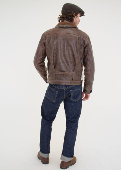 Siirt-Paneled Leather Jacket