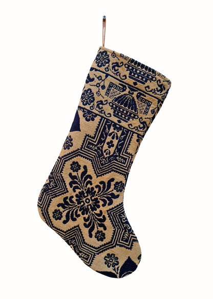 Coverlet Navy Stocking