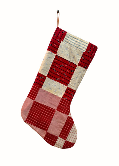 9 Patch Quilt Stocking