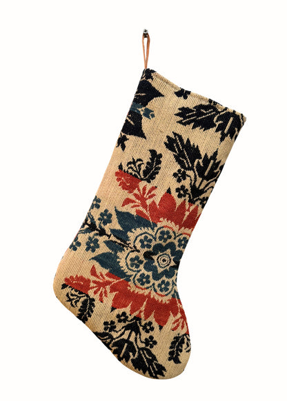 American Coverlet Red Stocking