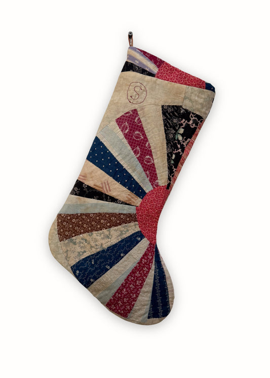 Patchwork Quilt Stocking Sunrise