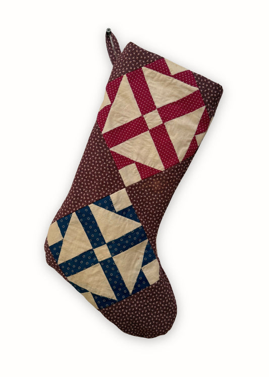 Patchwork Quilt Stocking Calico 3