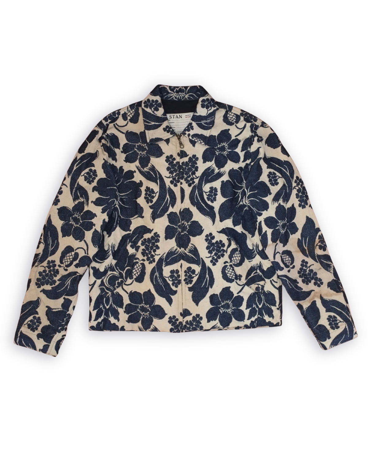 French Brocade Zip Jacket