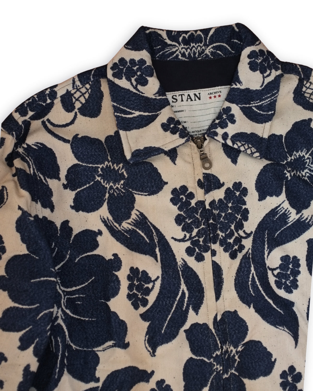 French Brocade Zip Jacket