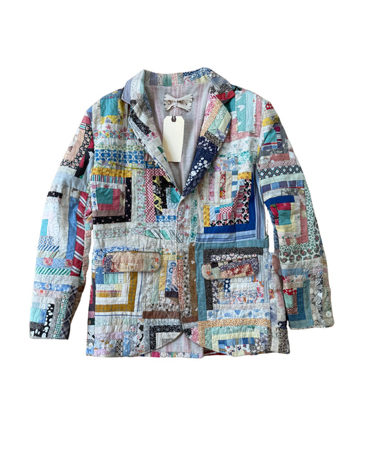 Log Cabin Quilt Jacket (Medium)